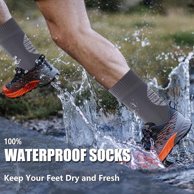 Waterproof Socks Neoprene Unisex Breathable Outdoor Sports Hiking Fishing Wading Crew/Ankle Socks