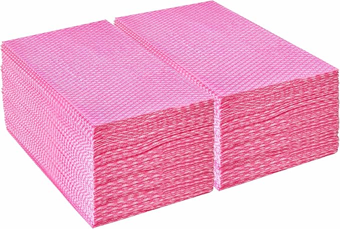 JEBBLAS 100 Ct Foodservice Cleaning Towel, Reusable Paper Towels,11.4" x 23.6" Kitchen Cloth, All Purpose Cleaning Towels, Foodservice Towel