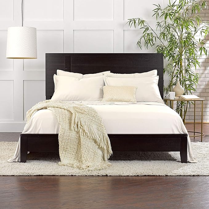 Twin Sheets by Pure Bamboo, Genuine 100% Organic Viscose Derived from Bamboo Bed Sheet Set, Luxuriously Soft & Cooling, Double Stitching, Lifetime Quality Promise (Twin, Ivory)