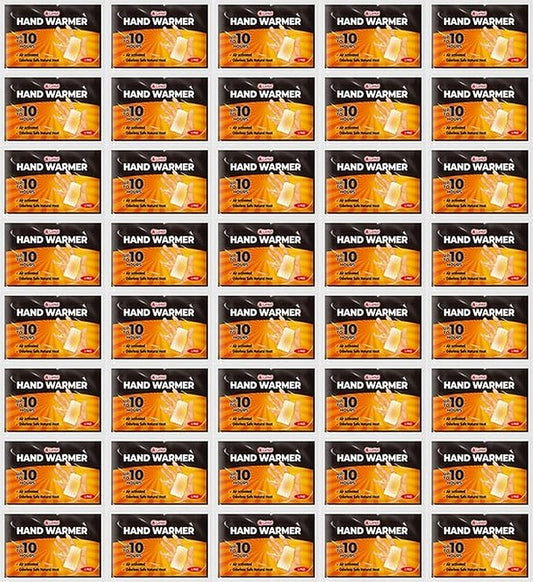 Hand Warmers - 60 Packs Hot Hands Disposable Heat Pad, Hot Hands Hand Warmers, Up to 10 Hours of Safe and Continuous Heat, Perfect for Camping, Outdoor Skiing, Fishing Ideal for Outdoors and Travel.