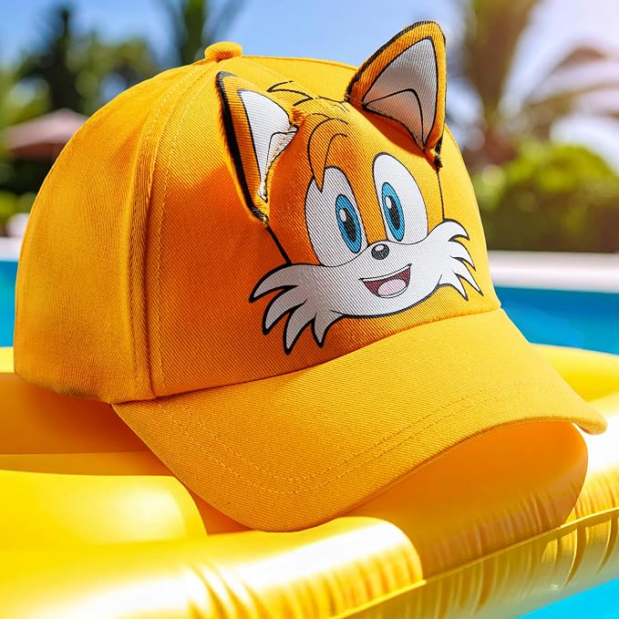 Sonic the Hedgehog Boys Baseball Cap Kids Sun Hat for Summer Beach Outdoor Play Cotton Ball Cap Gifts for Boys