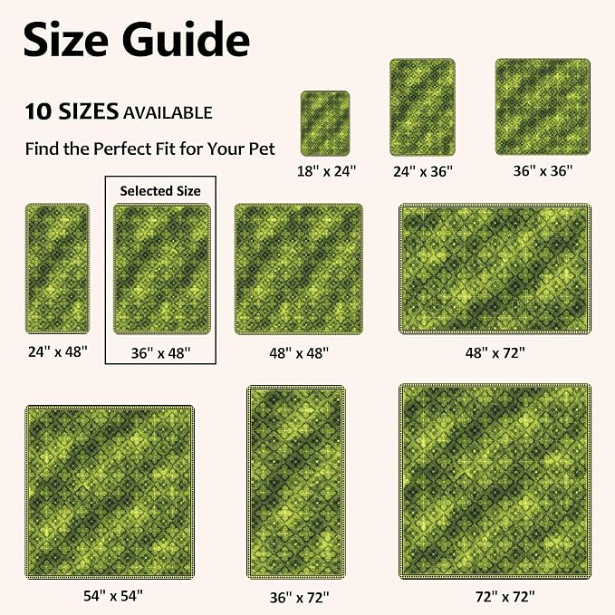 Washable Pee Pads for Dogs, Reusable Puppy Potty Training Pads, Ultra-Absorbent Thick Waterproof Leak-Proof Non-Slip Pads & Mat for Crate, Playpen, Floor, Whelping & Housebreaking , 2 Pack 36"x48"