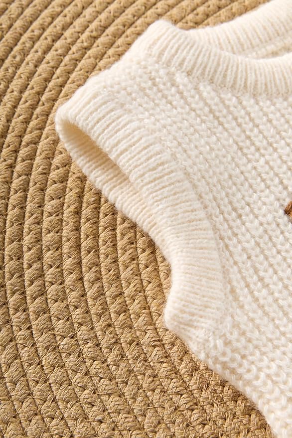 Personalized Knit Baby Boy Girl Sweater with Name Custom Pullover Sweatshirt Custom Baby Gifts