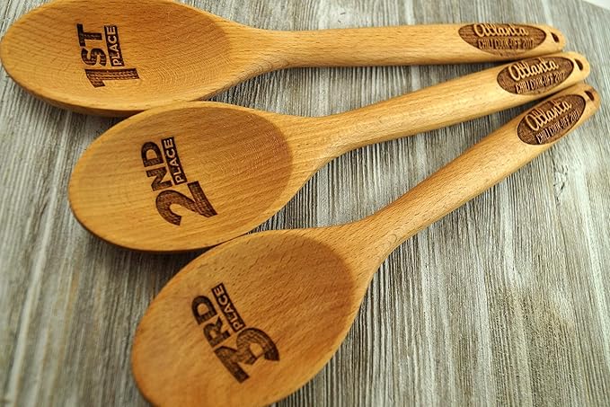Chili, Chili Cook Off, Chili Cook-Off, Prize, Contest, Personalized spoon, Wooden Spoon, Favor, Event Prize, Engraved Spoon Set Custom, Cook Off Trophy