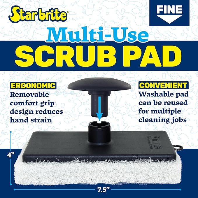 STAR BRITE Super Scrubber Fine (White) (040022P)