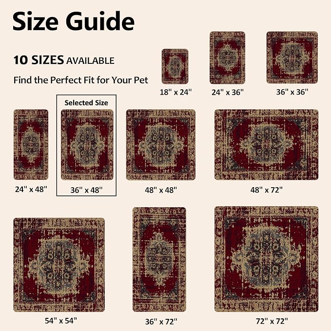 Tapete Higiênico Lavável e Reutilizável para Cães, 36x48 Polegadas, 2 Unidades