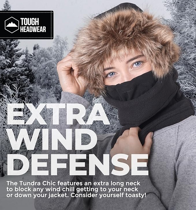 Tough Headwear Fleece Balaclava Ski Mask - Windproof Cold Weather Gear - Hunting Essentials - Ski Mask for Men