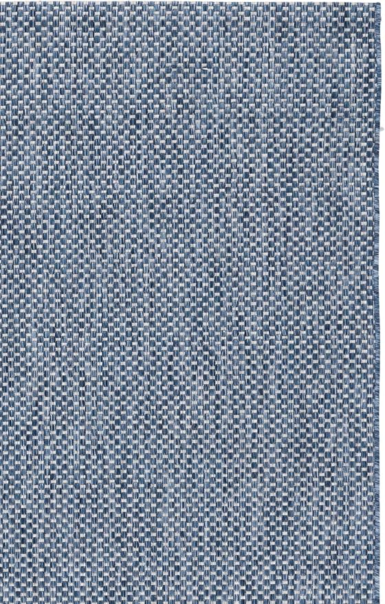 SAFAVIEH Washable Rug Outdoor Courtyard Collection - 2' x 3'7", Navy & Grey, Non-Shedding & Easy Cleaning, Ideal for Patio, Front Door, Entryway, Doormat (CY8521-36821)
