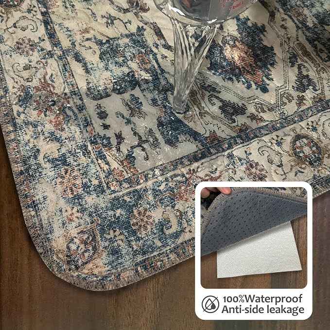 Washable Guinea Pig Pee Pads,Reusable Guinea Pig Cage Liner 2 Pack | Waterproof, Leak-Proof, Absorbent & Non-Slip, 24"x48" Bedding Potty Training Mat for Small Animal Rabbit Bunny Hamster Rat