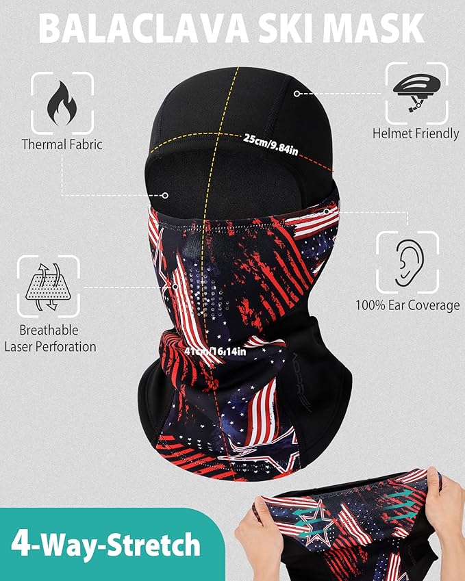 Balaclava Ski Mask for Men Winter Face Mask Breathable & Thermal Winter Balaclava Women for Cold Weather Outdoor