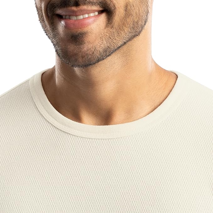 Realtree Men's Heavyweight Cotton Polyester Long Sleeve Thermal Underwear Top