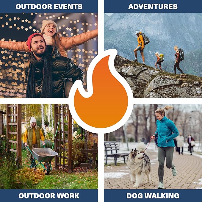 Bramble - Hand Warmers Disposable – Air-Activated Pocket Warmers for Hiking, Skiing, Camping, and Outdoor Activities – Provides Up to 10 Hours of Heat