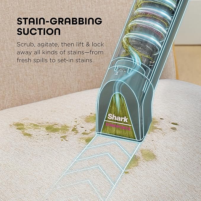 Shark StainForce Cordless Portable Spot, Stain, & Odor Remover System for Carpets, Area Rugs, Upholstery, Stairs, with Storage Caddy, Accessories, and Full-Size Cleaning Solution, HX101 (New)