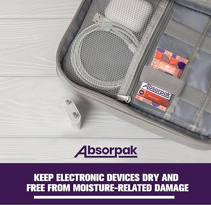 Absorpak Desiccant Packs for Storage - Silica Gel Packets Moisture Control - 500 pcs Small (2g each) - Silica Packets for Shoes, Clothes, Electronics, Moisture Absorbers for Food Pantries & Households