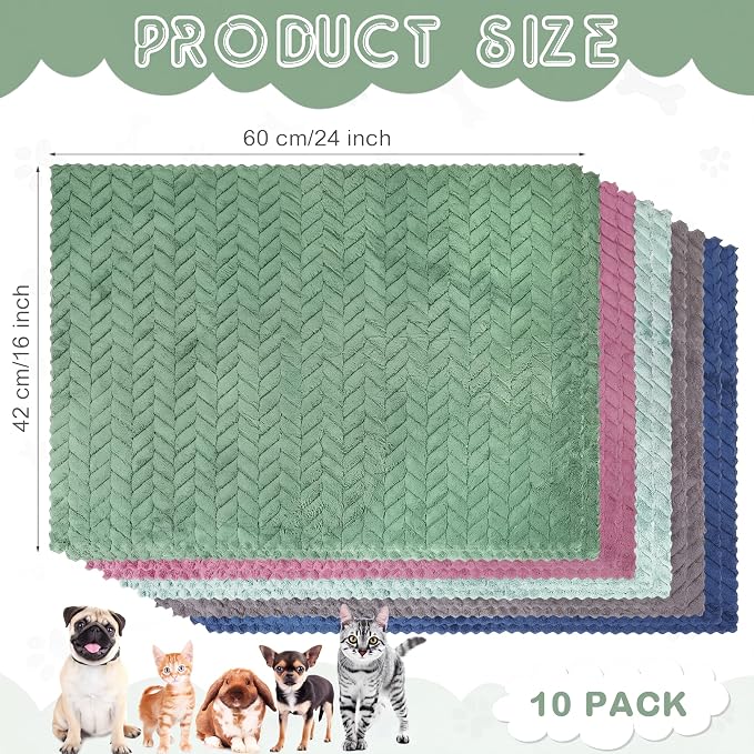 VitalCozy 10 Pcs Guinea Pig Cage Liners Washable Rat Bedding for Guinea Pigs Controlling Absorbent Waterproof Pee Pads Blanket for Rabbits Hamster Small Animal Chinchilla(Wheat,18x24 Inch,Multicolor)