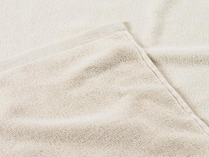 Coyuchi Classic Organic Cotton Terry Bath Towels, 6-Piece Towel Set, Undyed, Quick-Dry, Highly Absorbent, Soft, Lightweight, 100% GOTS Certified, 2 Hand Towel, 2 Bath Towel, and 2 Washcloth