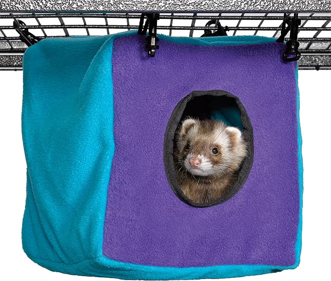 MidWest Homes for Pets Ferret Nation Cozy Cube for Ferret Nation & Critter Nation Small Animal Cages | Measures 8.5L x 8.5W x 9H - Inches