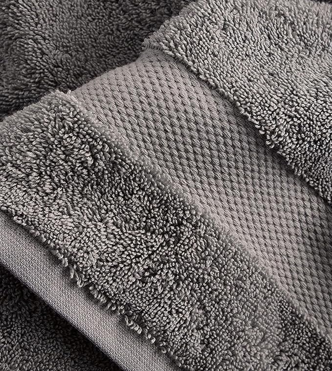 Delara 100% Organic Cotton Towels 650 GSM Plush Feather Touch Quick Dry Wash Cloth, Pack of 24 GOTS Certified, Oeko-Tex Green Certified, Organic Cotton Wash Cloth, 13"X13"