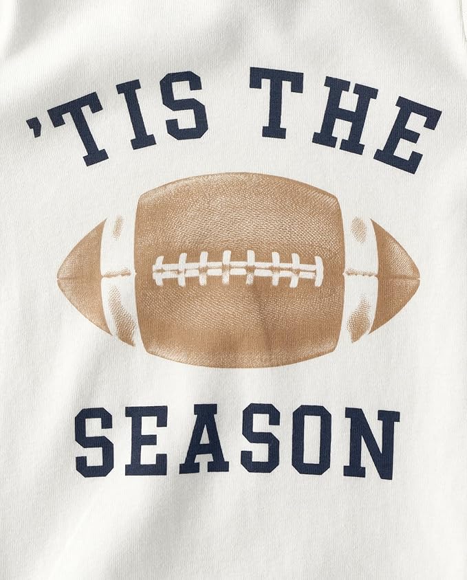 The Children's Place Baby Family Matching, Football Pajama Sets, Cotton