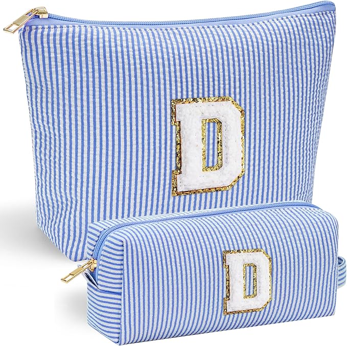 YOOLIFE Teen Girl Gifts- Cute Makeup Bag for Bridesmaid Friends | Travel Bag for Bride Maid Matron of honor Bridal Shower Personalized Bachelorette Girlfriend Gifts Teen Girl Gifts Trendy Stuff D
