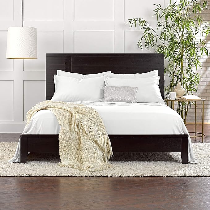 Split King Sheets by Pure Bamboo, Genuine 100% Organic Viscose Derived from Bamboo Bed Sheet Set, Soft & Cooling, Double Stitching *Not for Split Top (Split King, White)