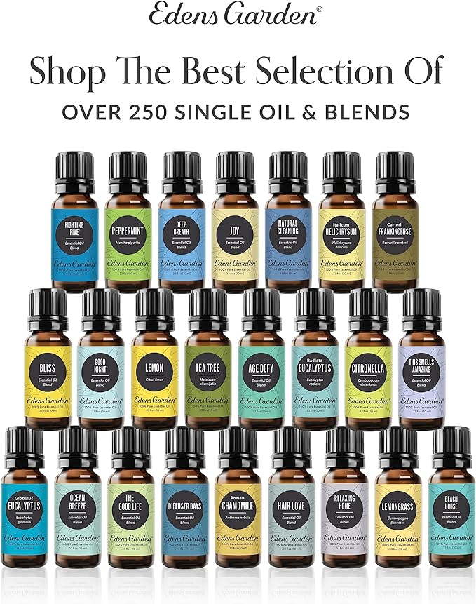 Edens Garden Essential Oil Roll-On 3 Set, 100% Pure Therapeutic Grade & Natural Aromatherapy Roller Blends For Relaxation, Sleep & Skin Care Oils - For Massage, Body & Self Care, 10 ml Roll-On/ 3 Pack