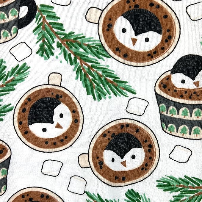 JAMIE Matching Family Jammies Holiday Pajamas 100% Organic Cotton PJs Adults, Kids, Toddlers, Baby, Pets
