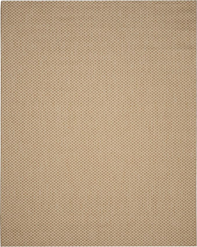 SAFAVIEH Courtyard Collection 8' x 11' Natural / Cream CY8653 Indoor/ Outdoor Waterproof Easy-Cleaning Patio Backyard Mudroom Area-Rug