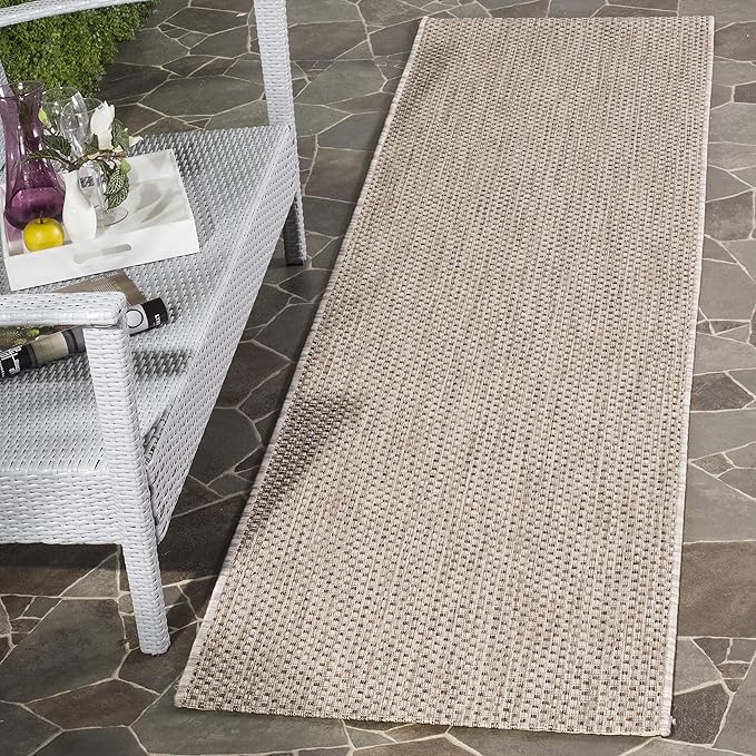 SAFAVIEH Courtyard Collection 2'3' x 14' Beige/Brown CY8521 Indoor/ Outdoor Patio Backyard Mudroom Runner Rug