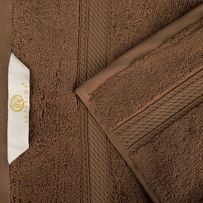 BLUENILEMILLS Premium Towel Collection, Egyptian Cotton Towels for Shower and Bathroom 2-Piece Bath Sheet Set, 34" x 68", Chocolate by Blue Nile Mills