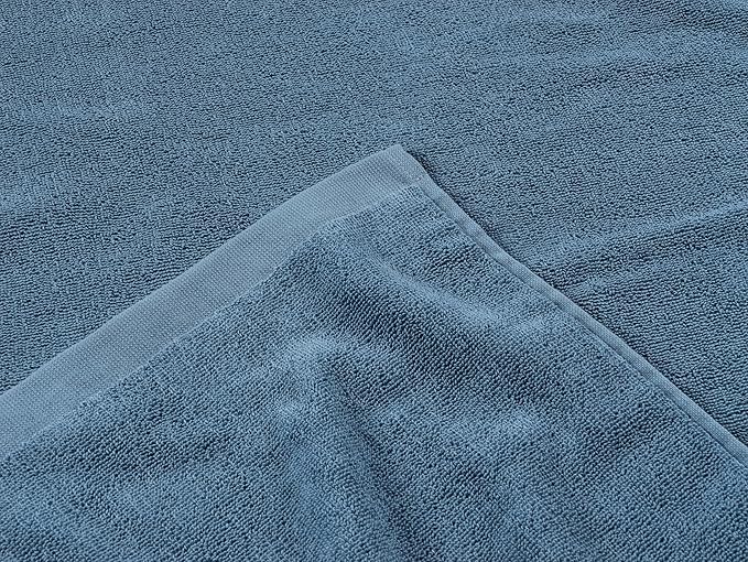 Coyuchi Classic Organic Cotton Terry Bath Towels, 6-Piece Towel Set, Cerulean, Quick-Dry, Highly Absorbent, Soft, Lightweight, 100% GOTS Certified, 2 Hand Towel, 2 Bath Towel, and 2 Washcloth