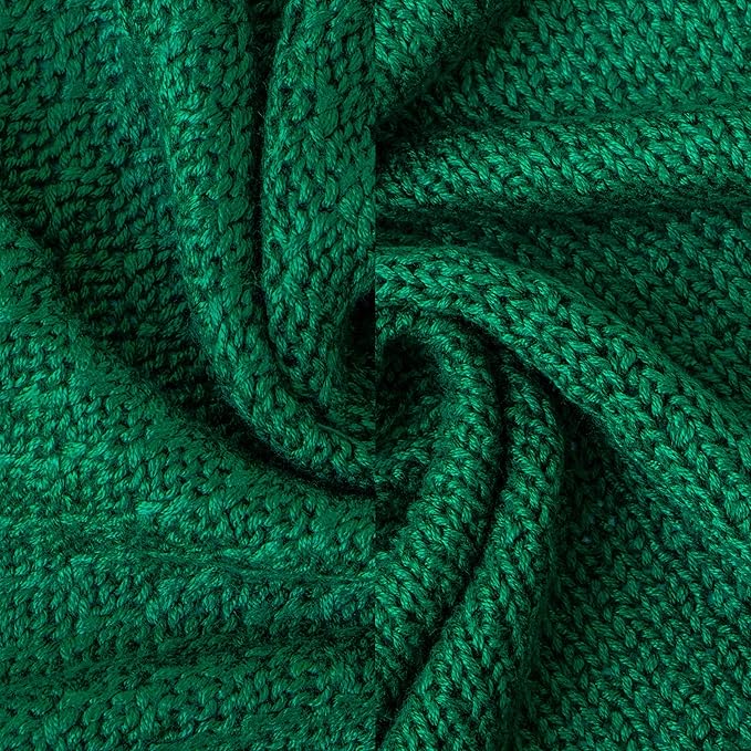 NTBAY Cable Knit Cooling Toddler Blanket, Soft and Breathable Baby Blanket 30x40 Inches Made from Rayon Derived from Bamboo for Crib, Stroller, Nursery, Green