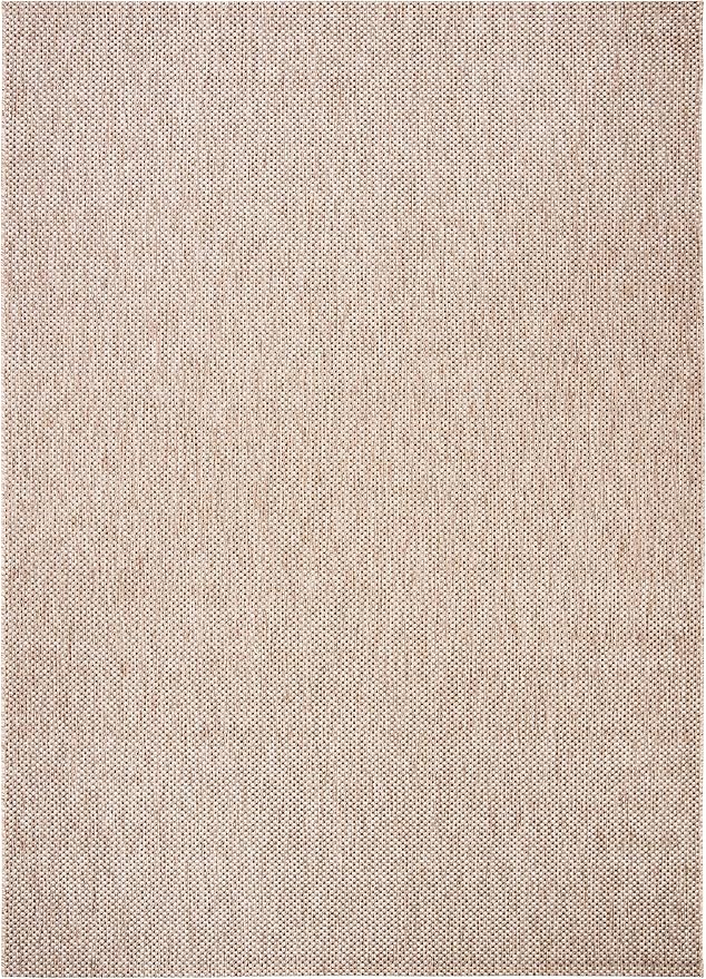 SAFAVIEH Washable Rug Outdoor Courtyard Collection - 10' x 14', Aqua Blue & Grey, Non-Shedding & Easy Cleaning, Ideal for Patio, Backyard, Mudroom (CY8521-37312)
