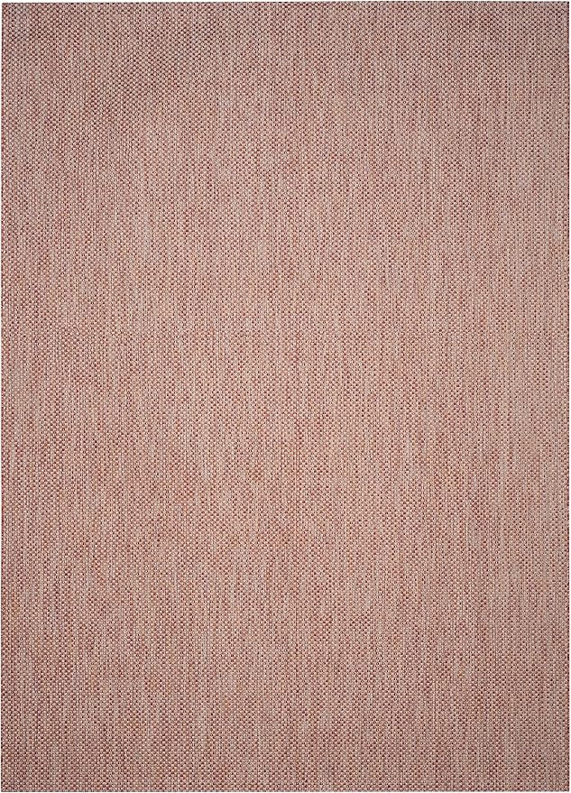 SAFAVIEH Courtyard Collection 8' x 10' Red/Beige CY8521 Indoor/ Outdoor Patio Backyard Mudroom Area Rug