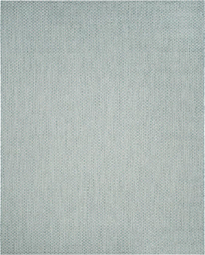 SAFAVIEH Courtyard Collection 8' x 11' Blue/Grey CY8653 Indoor/ Outdoor Patio Backyard Mudroom Area-Rug