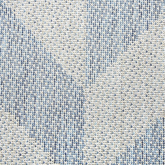 Nicole Miller New York Patio Country Calla Contemporary Herringbone Indoor/Outdoor Area Rug, Blue/Grey, 6'6"x9'2"